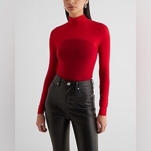 NWT Express fitted mock neck long sleeve bodysuit